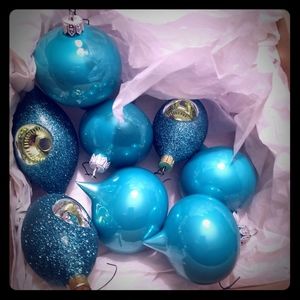 Tiffany Blue Chirstmas Ornaments